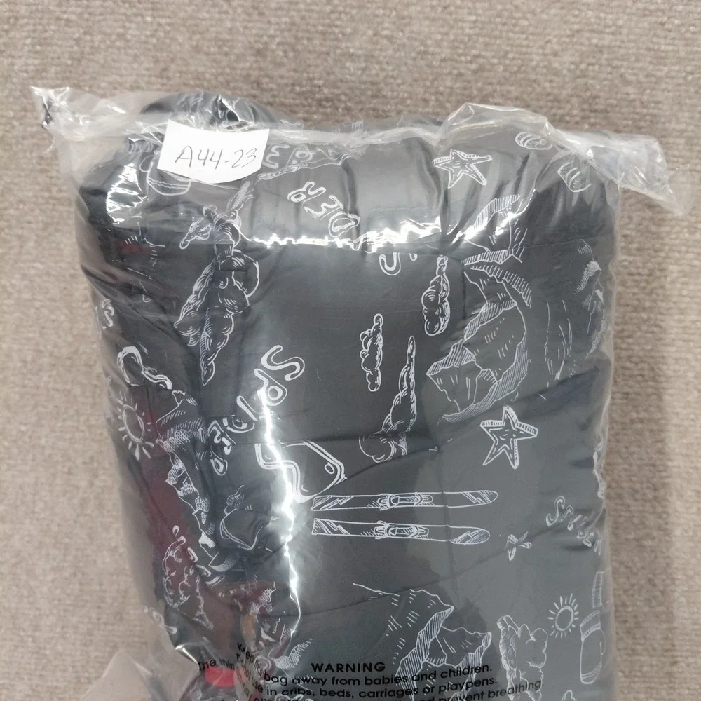 Spyder Snowsuit Bunting 18 M Boy Girl Black Ski AOP Print Full Zip Fleece Lined